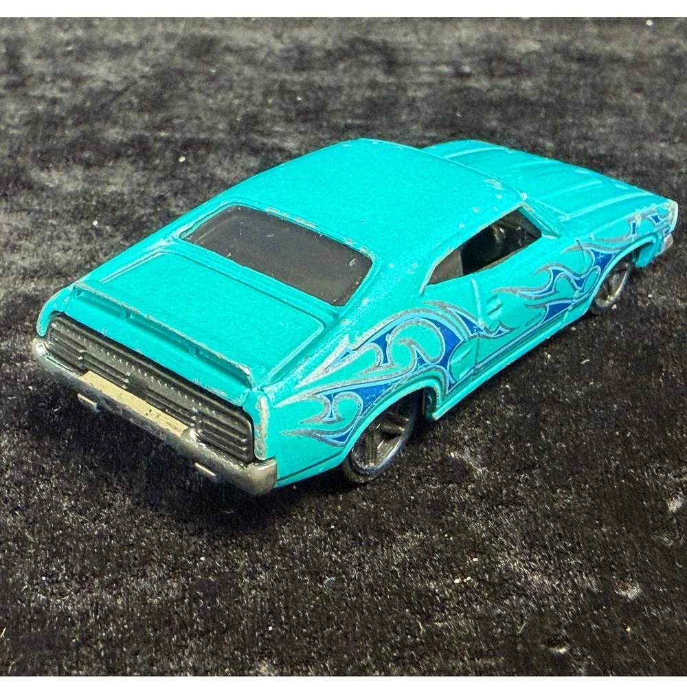 Hot Wheels-Ford Diecast Lot: 73 Falcon XB, 07 Mustang Model A, Custom Bronco
